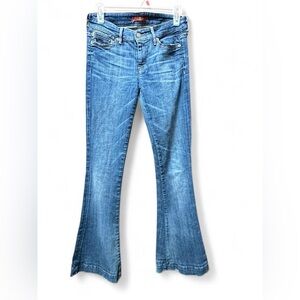 7 For All Mankind Blue Flare Jeans